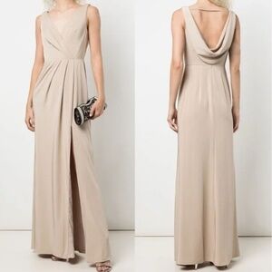 Marchesa Notte Turin Bridesmaid Dress in champagne/light tan-beige